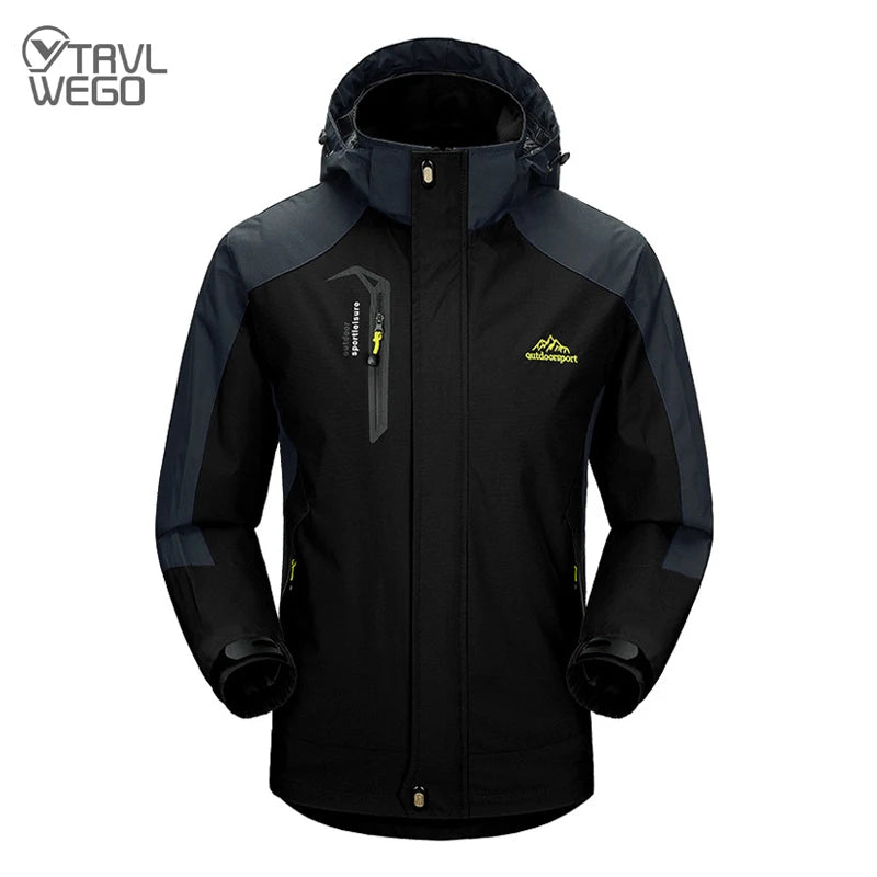 Men’s Waterproof Hiking Jacket Windbreaker Outdoor Climbing Travel Coat