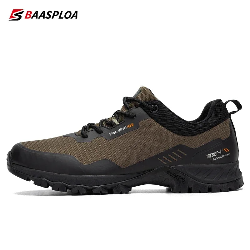 Men Waterproof Hiking Shoes Non Slip Lightweight Outdoor Sneakers