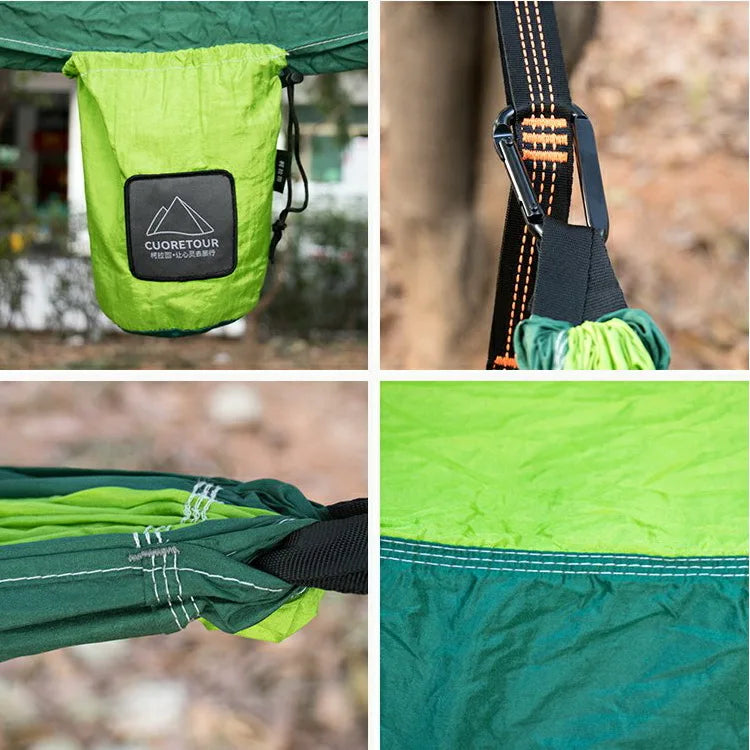 Portable Nylon Parachute Hammock Single Double Camping Hiking Garden