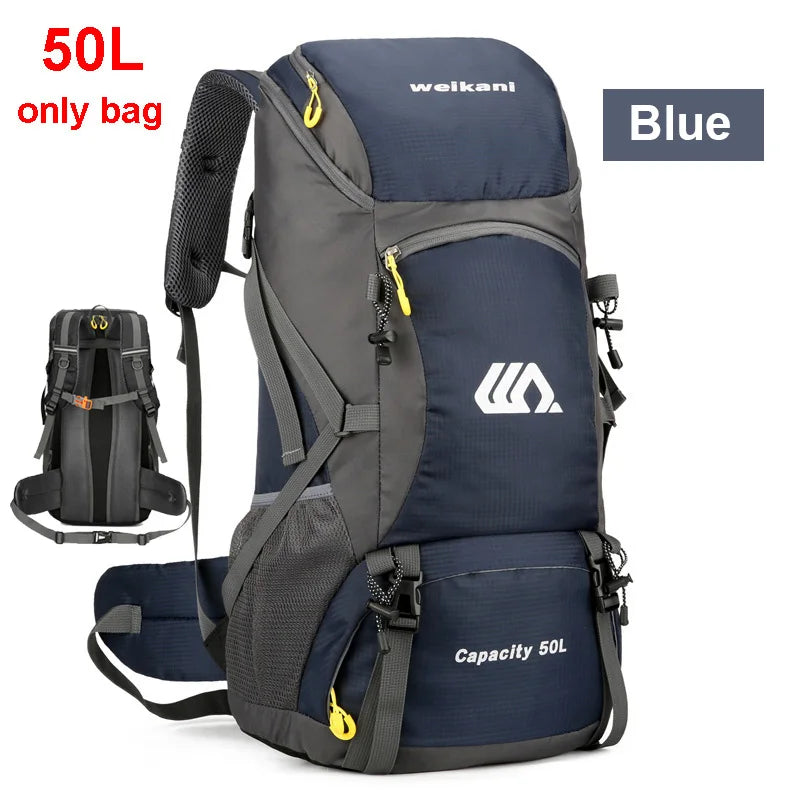 50L Waterproof Travel Hiking Camping Backpack Mountaineering Outdoor Rucksack