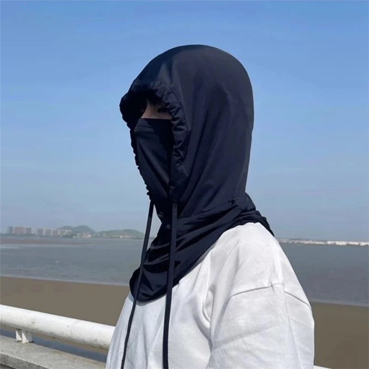 Summer Full Face Sun Protection Hat Face Mask Outdoor Hiking and Camping UV Protection Hat Neck Protection Hat Balaclava Mask