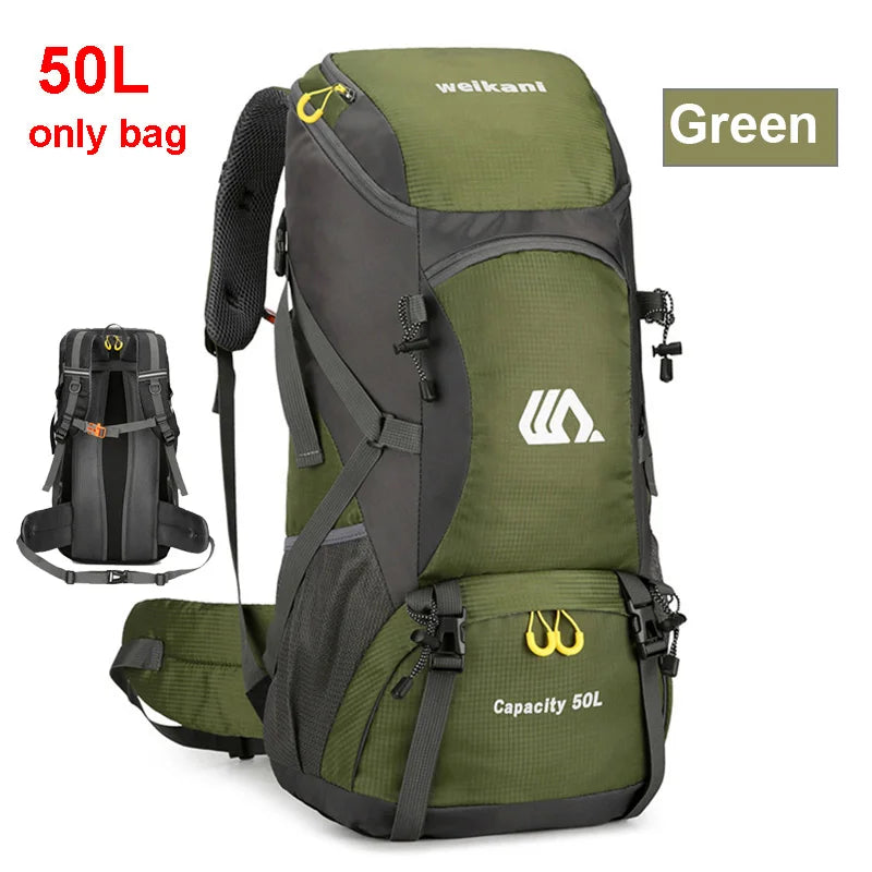 50L Waterproof Travel Hiking Camping Backpack Mountaineering Outdoor Rucksack