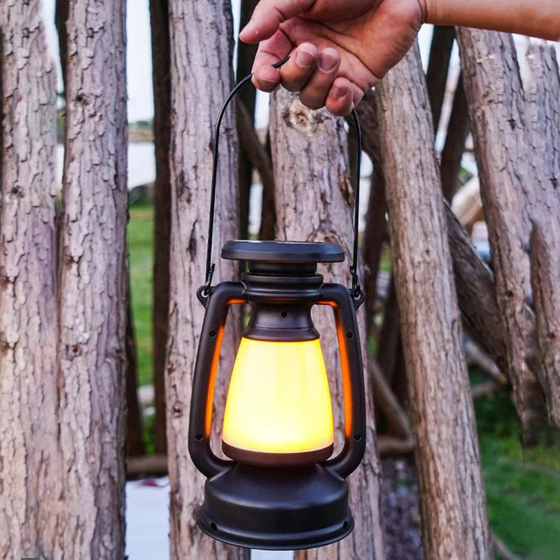 Retro Horse LED Table Lamp Charging Camping Atmosphere Lantern Light