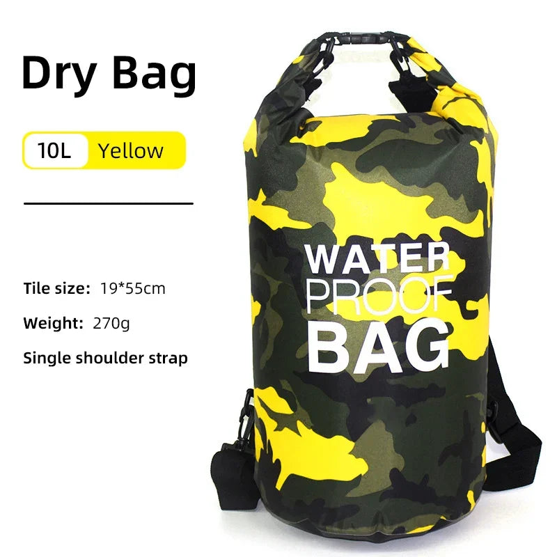 Waterproof PVC Dry Bag Backpack Kayak Surfing Swimming Outdoor Pack