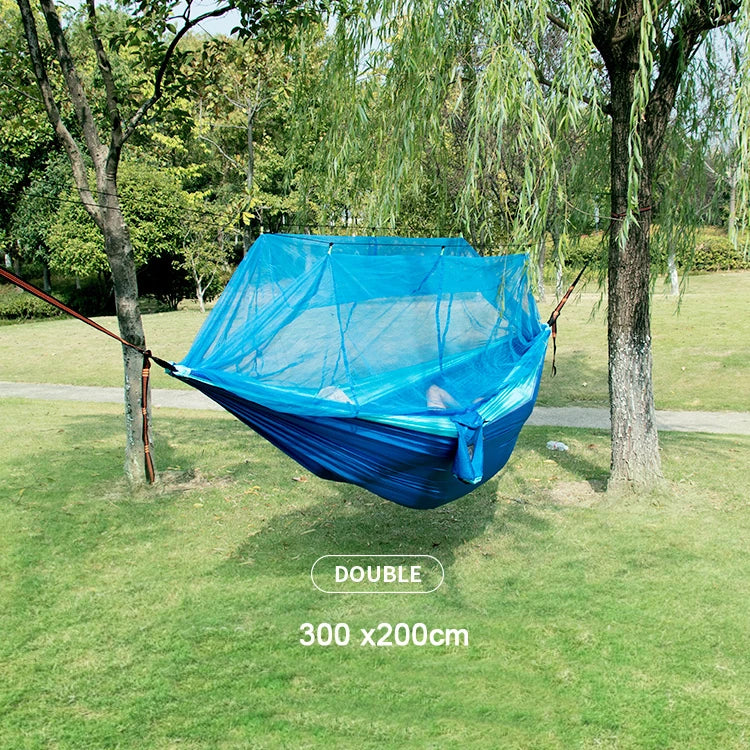 Portable Nylon Hammock Mosquito Net Single Double Camping Travel