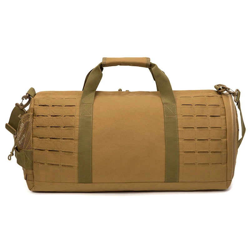 40L Tactical Gym Travel Duffle Bag With Shoe Compartment
