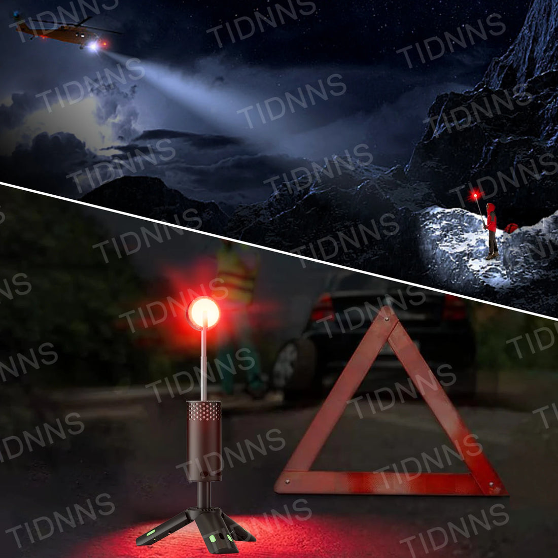 Telescopic Rechargeable Camping Lantern 10000mAh Dimmable Emergency Fishing Light