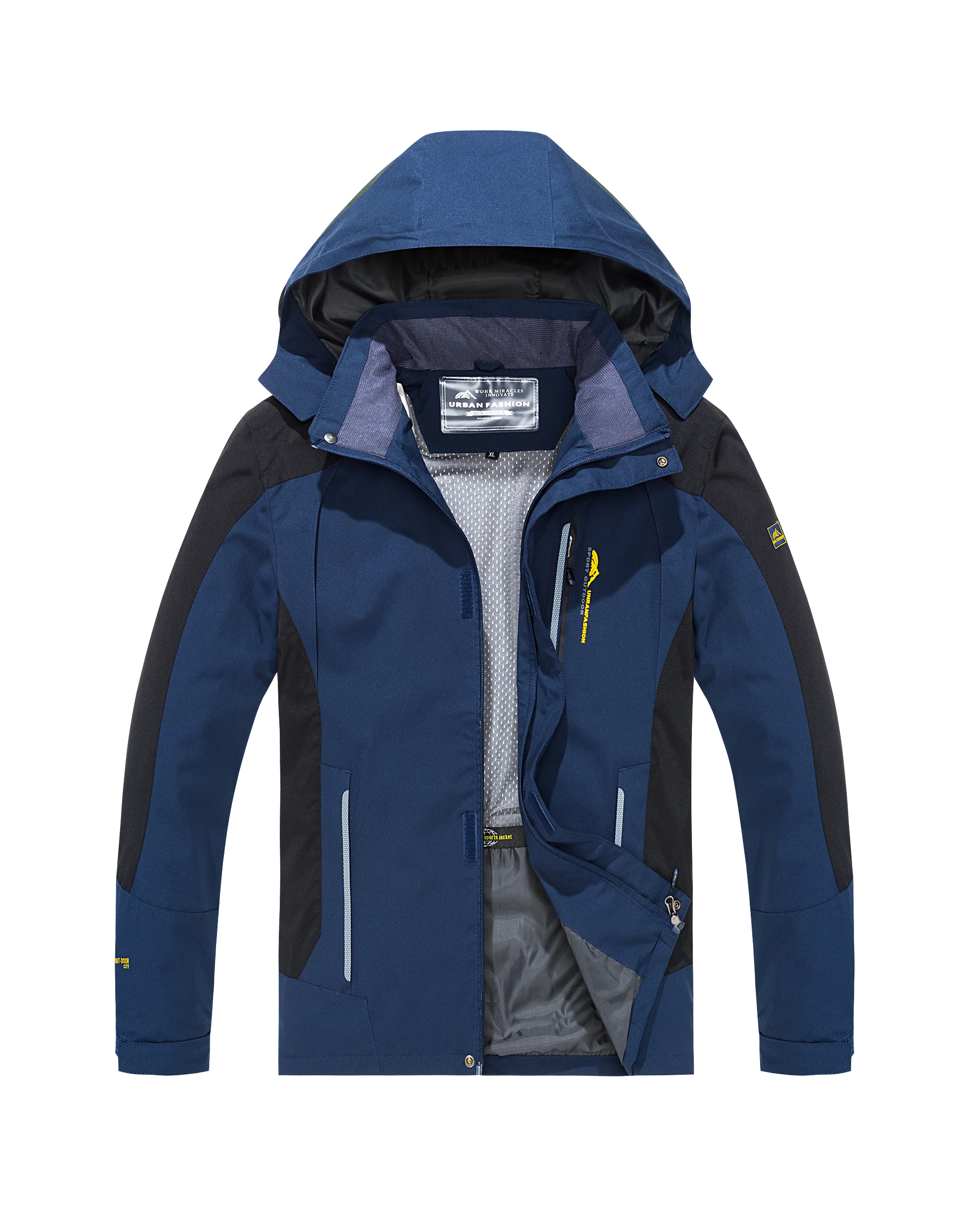 Men Waterproof Hiking Jacket Windproof Outdoor Camping Trekking Coat