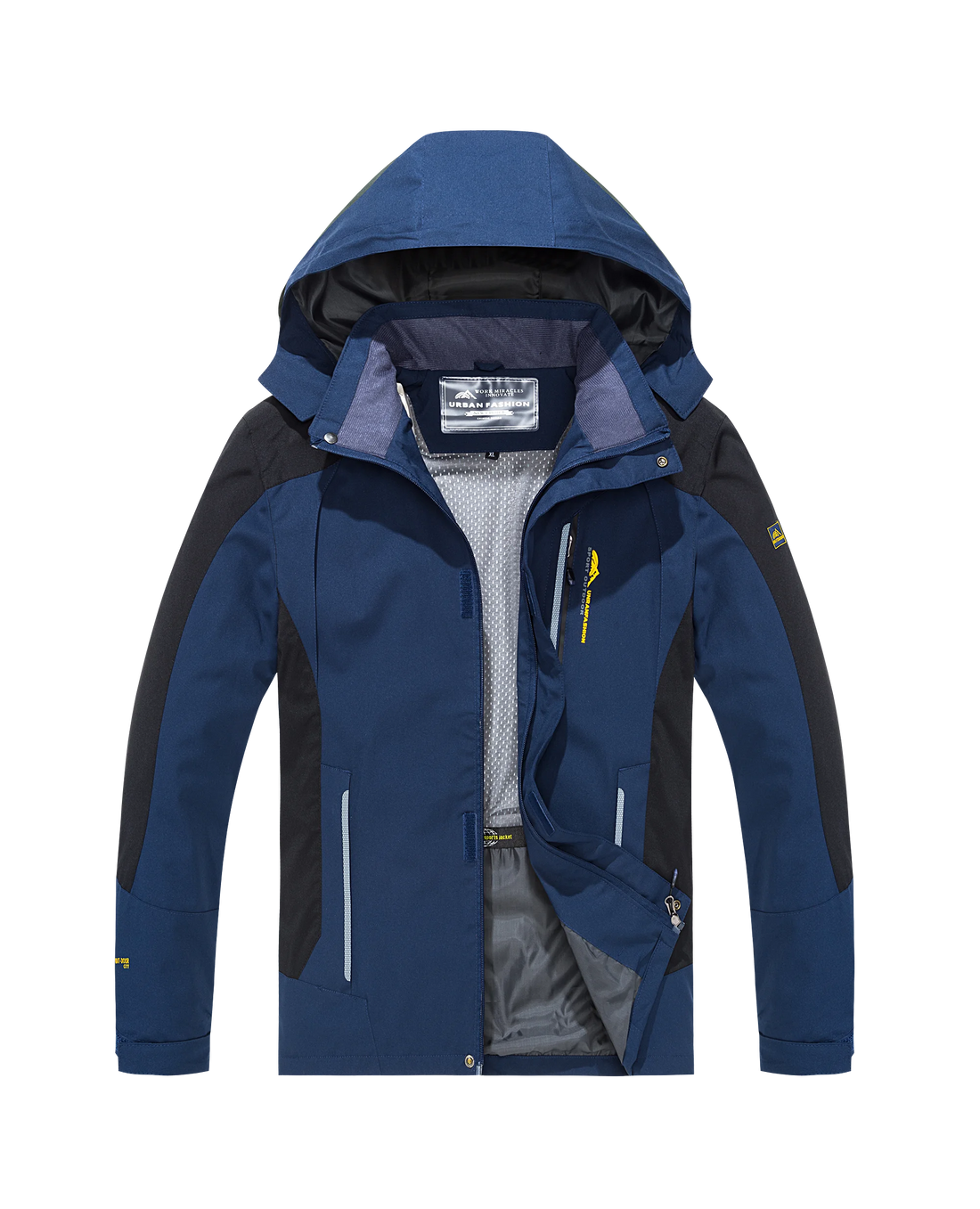 Men Waterproof Hiking Jacket Windproof Outdoor Camping Trekking Coat