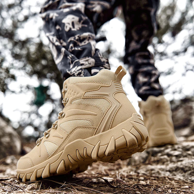 Upgraded Tactical Combat Boots Anti Wear Outdoor Hiking Sneakers Men