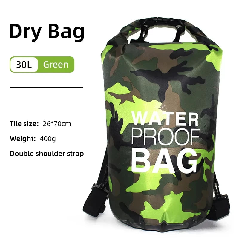 Waterproof PVC Dry Bag Backpack Kayak Surfing Swimming Outdoor Pack