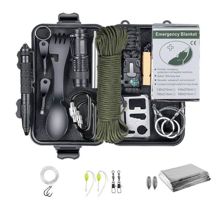 Professional Emergency Survival Kit Tactical Camping First Aid Adventure Gear