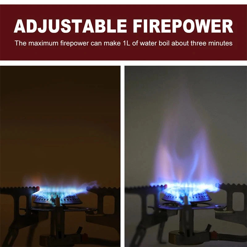 Portable 3500W Folding Camping Gas Stove Backpacking Outdoor Cooker