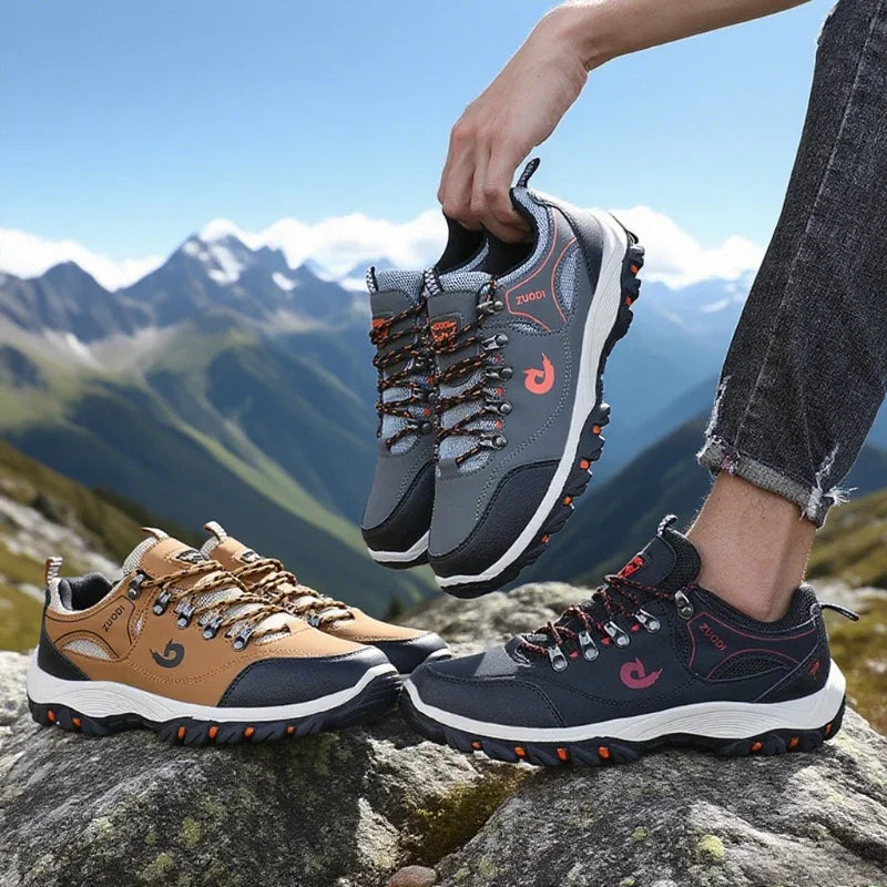 Men’s Outdoor Hiking Shoes Waterproof Lightweight Breathable Walking Sneakers