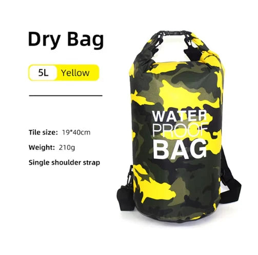 Waterproof PVC Dry Bag Backpack Kayak Surfing Swimming Outdoor Pack