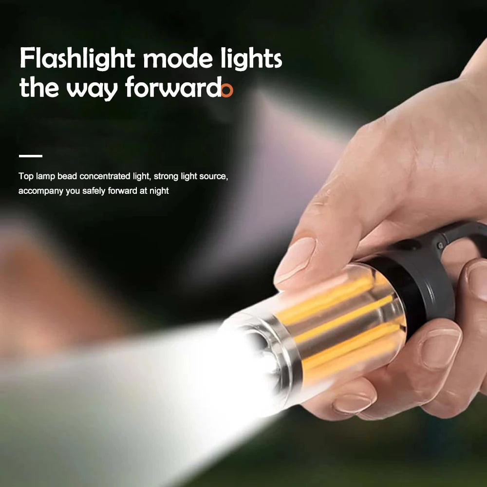 Rechargeable LED Camping Lantern Flashlight Waterproof Hanging Tent Light