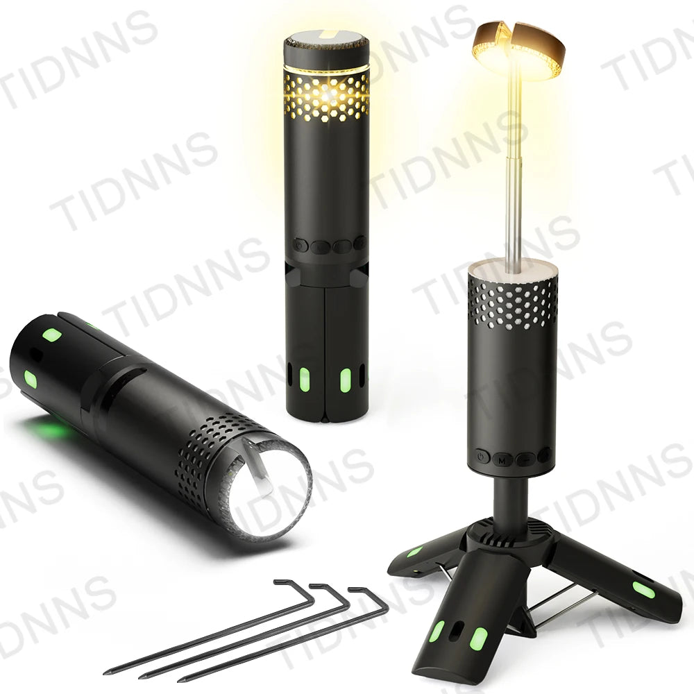 Telescopic Rechargeable Camping Lantern 10000mAh Dimmable Emergency Fishing Light