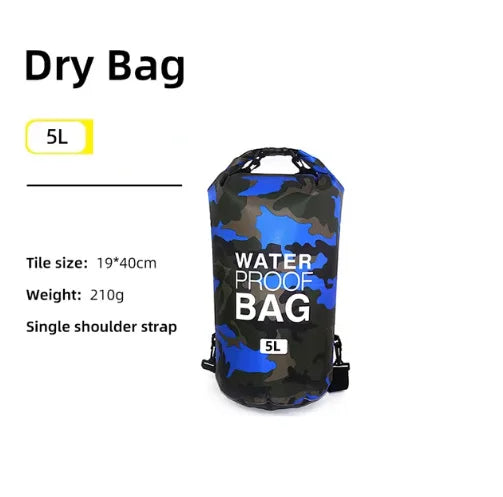 Waterproof PVC Dry Bag Backpack Kayak Surfing Swimming Outdoor Pack