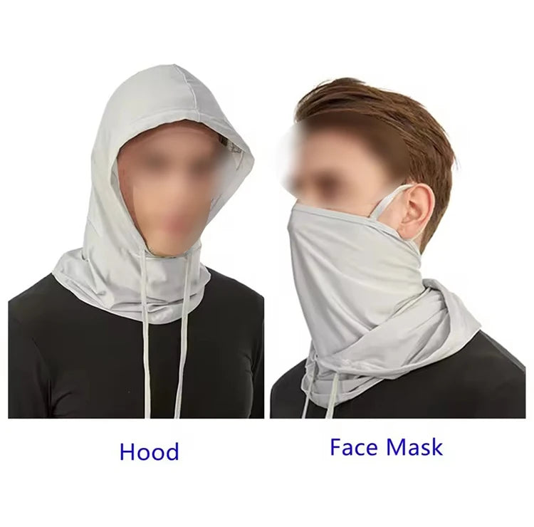 Summer Full Face Sun Protection Hat Face Mask Outdoor Hiking and Camping UV Protection Hat Neck Protection Hat Balaclava Mask