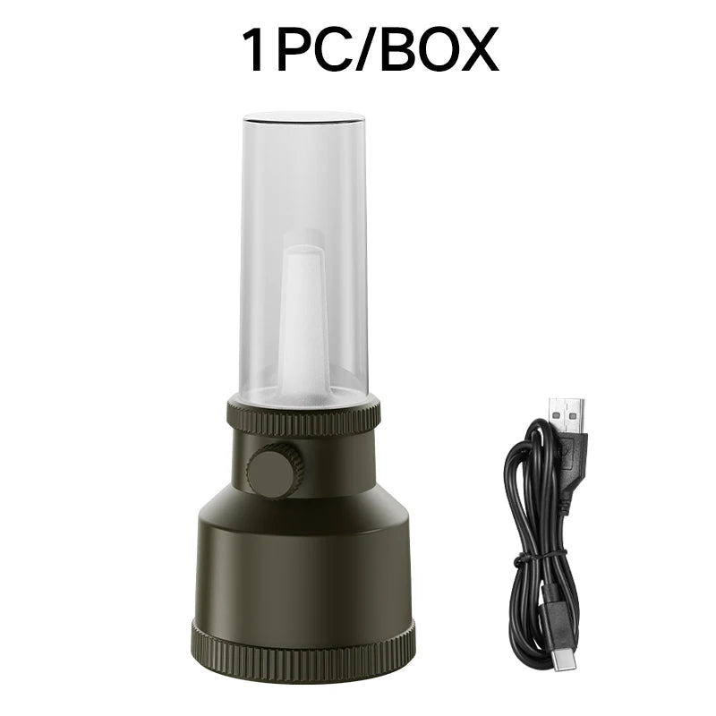 Retro Horse LED Table Lamp Charging Camping Atmosphere Lantern Light