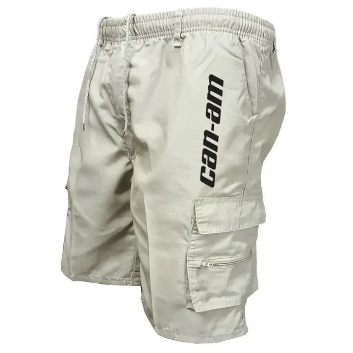 Men Quick Dry Cargo Bike Shorts Elastic Waist Multi Pocket