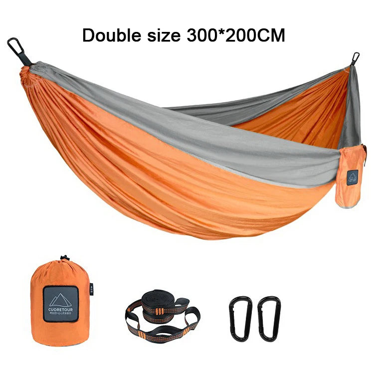 Portable Nylon Parachute Hammock Single Double Camping Hiking Garden