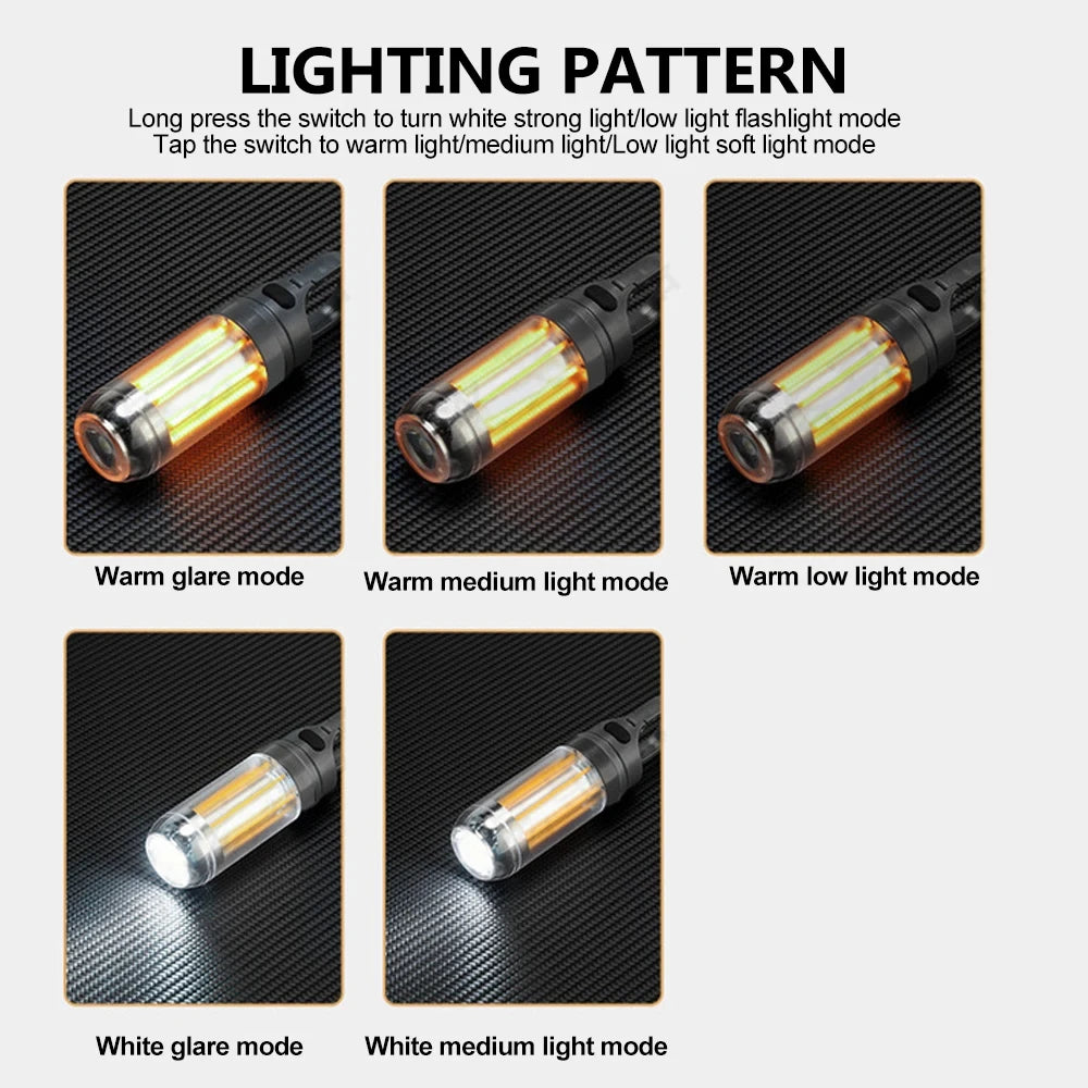 Rechargeable LED Camping Lantern Flashlight Waterproof Hanging Tent Light