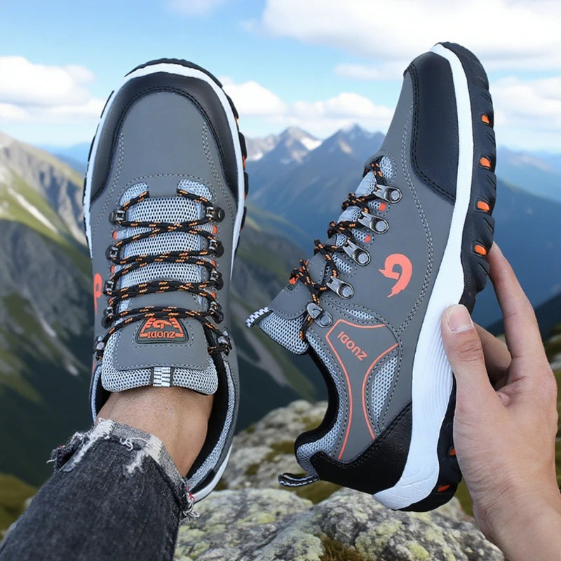 Men’s Outdoor Hiking Shoes Waterproof Lightweight Breathable Walking Sneakers
