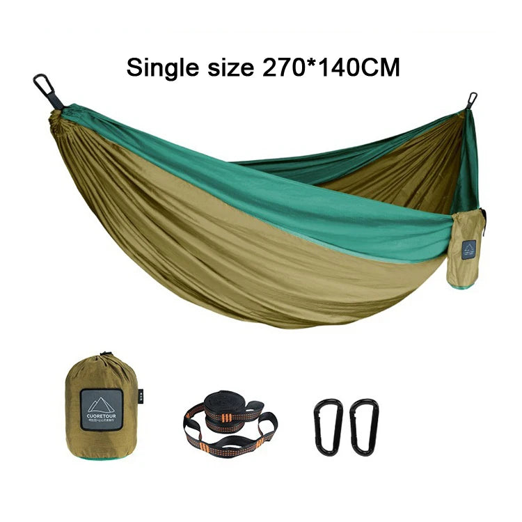 Portable Nylon Parachute Hammock Single Double Camping Hiking Garden