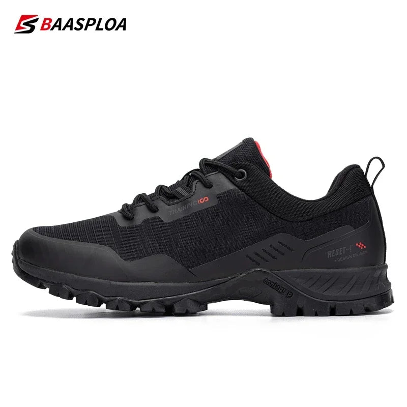 Men Waterproof Hiking Shoes Non Slip Lightweight Outdoor Sneakers