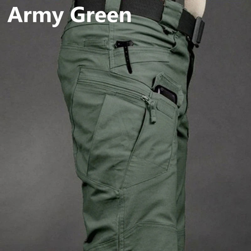 Men Tactical Cargo Pants Waterproof Multi Pocket Plus Size Hiking
