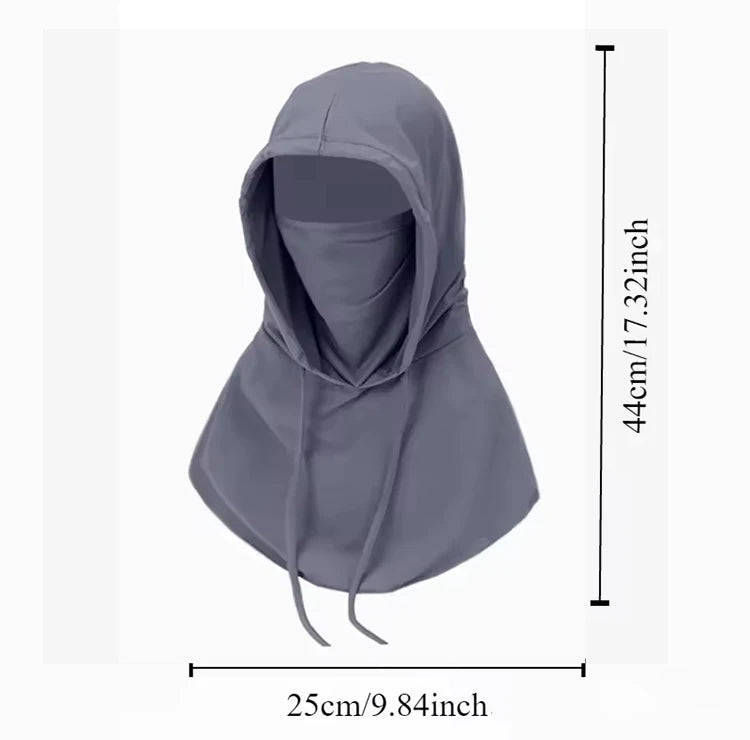 Summer Full Face Sun Protection Hat Face Mask Outdoor Hiking and Camping UV Protection Hat Neck Protection Hat Balaclava Mask