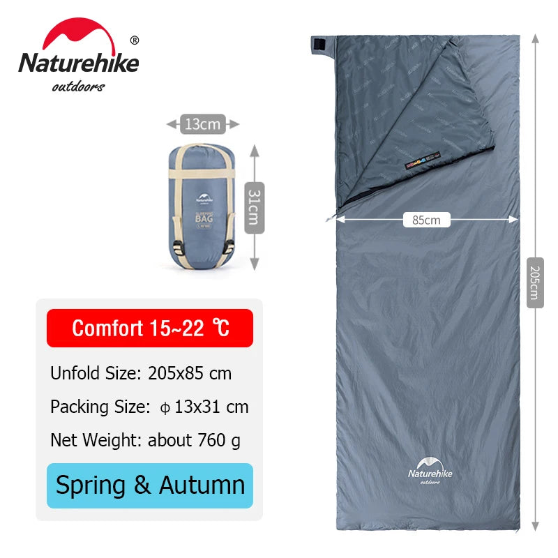 LW180 Ultralight Cotton Summer Hiking Camping Sleeping Bag