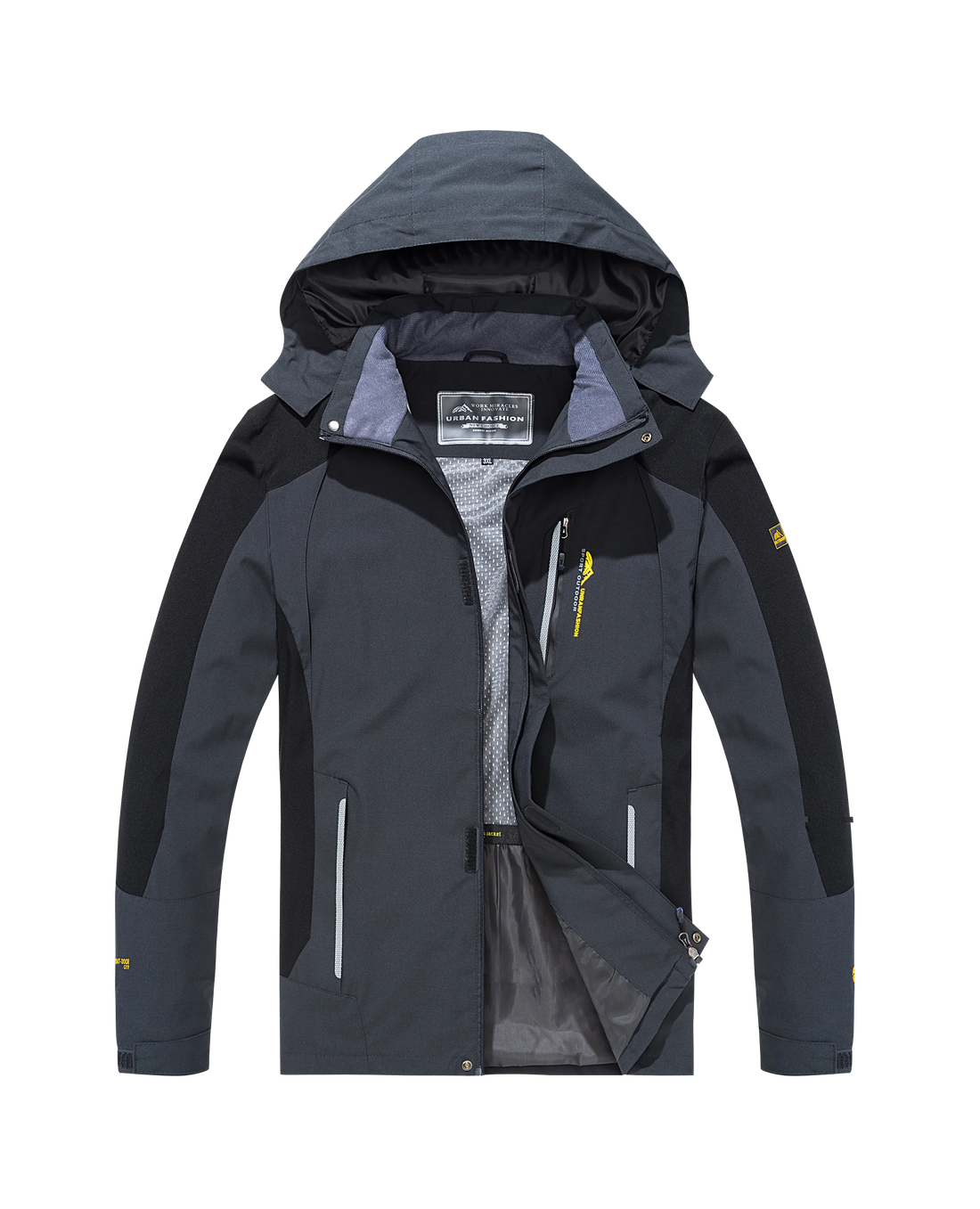Men Waterproof Hiking Jacket Windproof Outdoor Camping Trekking Coat