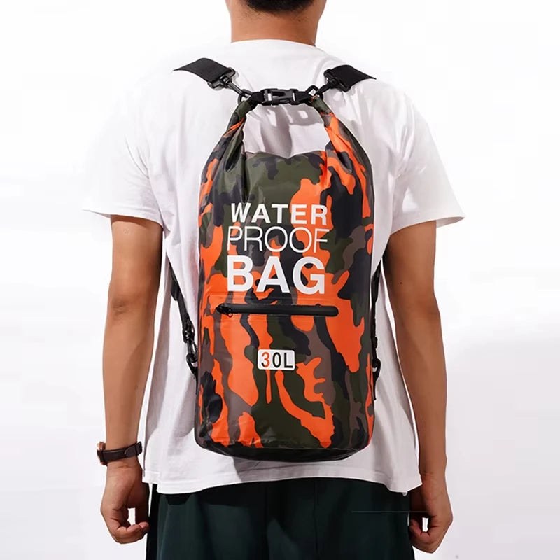 Waterproof PVC Dry Bag Backpack Kayak Surfing Swimming Outdoor Pack