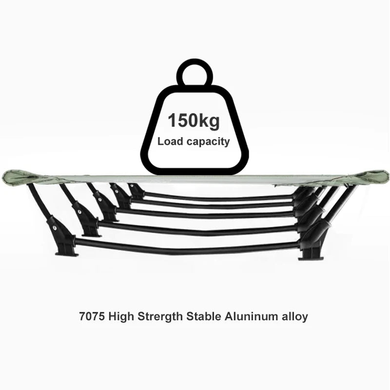 Portable Folding Camping Cot Ultralight Compact Travel Sleeping Bed