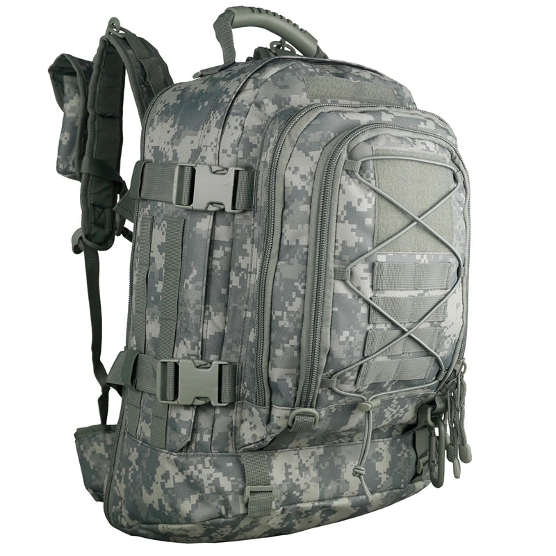 65L Tactical Hiking Backpack Large Capacity Military Camping Rucksack