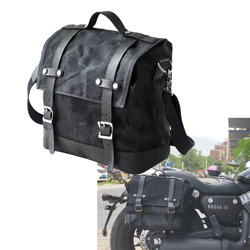 Motorcycle Rear Luggage Rack Waterproof Touring Travel Storage Bag