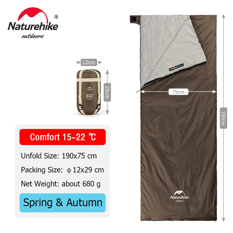 LW180 Ultralight Cotton Summer Hiking Camping Sleeping Bag