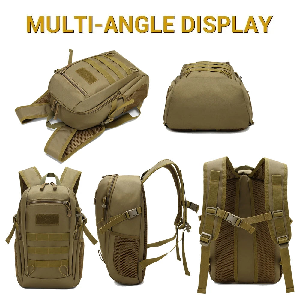 Mini Tactical Backpack 10L 20L Outdoor Hiking Fishing Daypack