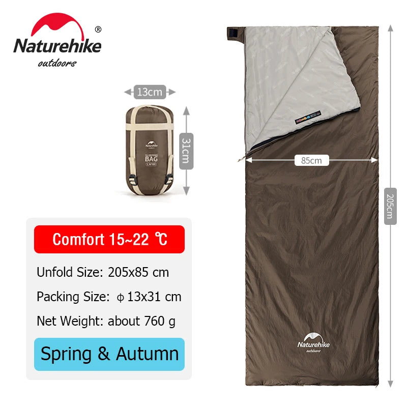 LW180 Ultralight Cotton Summer Hiking Camping Sleeping Bag