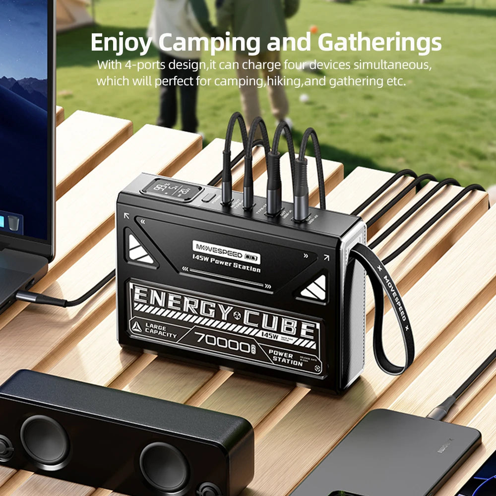 70000mAh Rechargeable LED Camping Lantern Emergency Outdoor Power Light