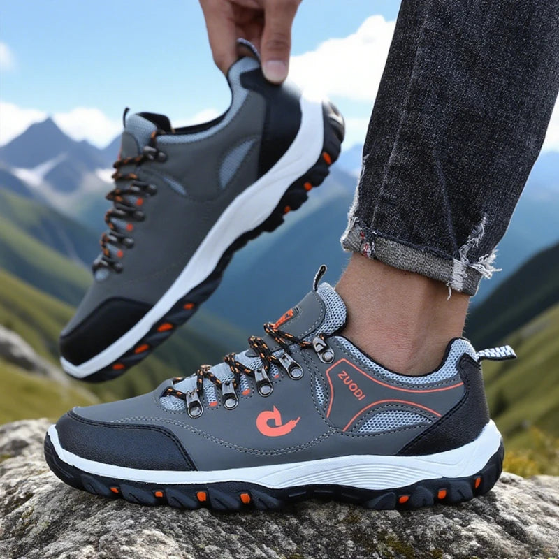 Men’s Outdoor Hiking Shoes Waterproof Lightweight Breathable Walking Sneakers