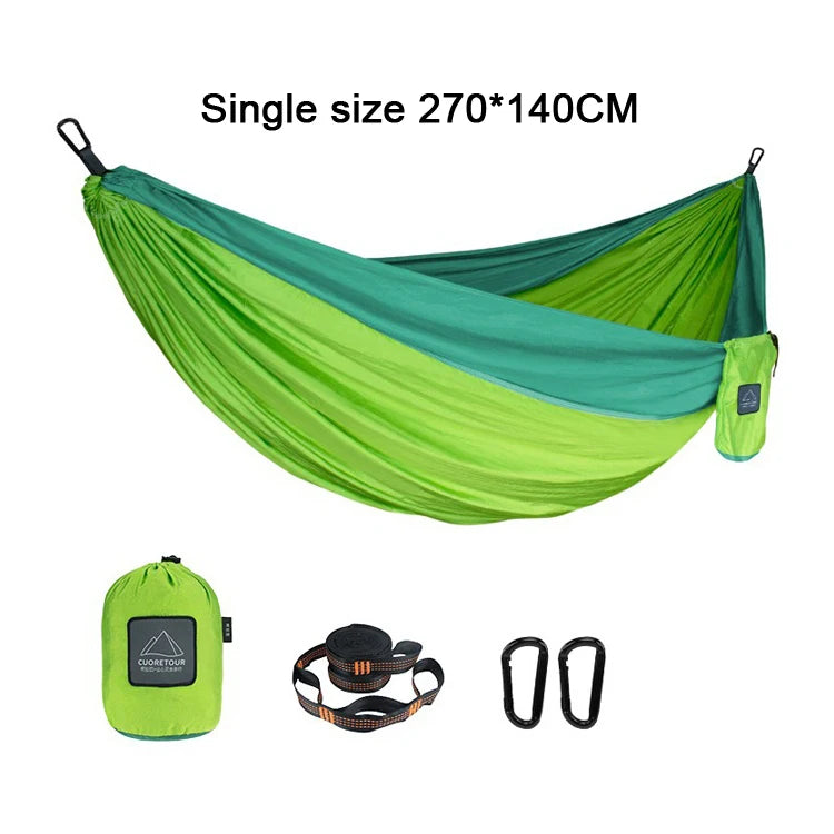Portable Nylon Parachute Hammock Single Double Camping Hiking Garden
