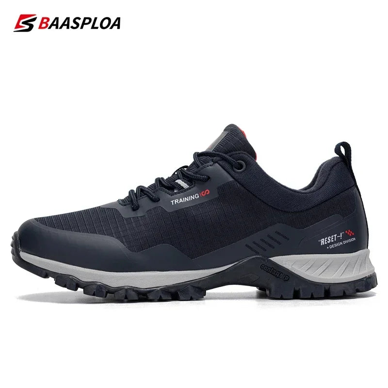 Men Waterproof Hiking Shoes Non Slip Lightweight Outdoor Sneakers