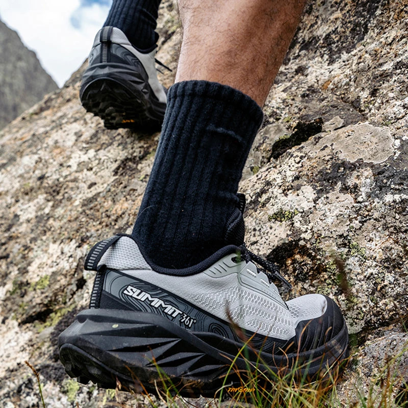 361 Degrees Yushan 3.0 Men Running Hiking Breathable Sneakers