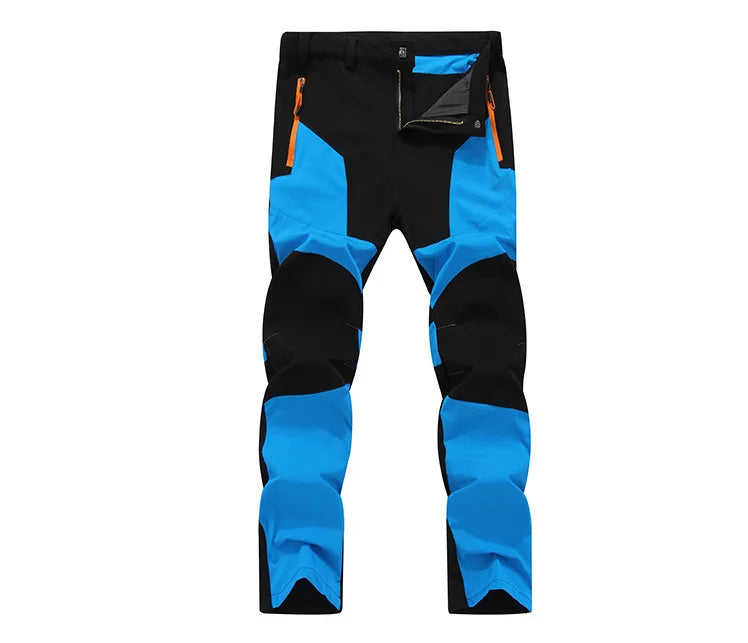 Men Quick Dry Hiking Pants Lightweight Breathable Outdoor Zipper