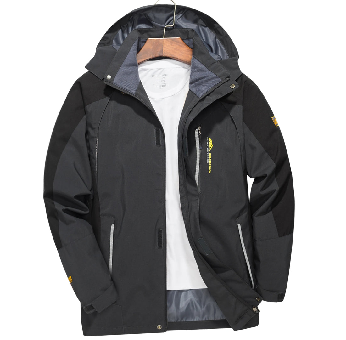 Men Waterproof Hiking Jacket Windproof Outdoor Camping Trekking Coat