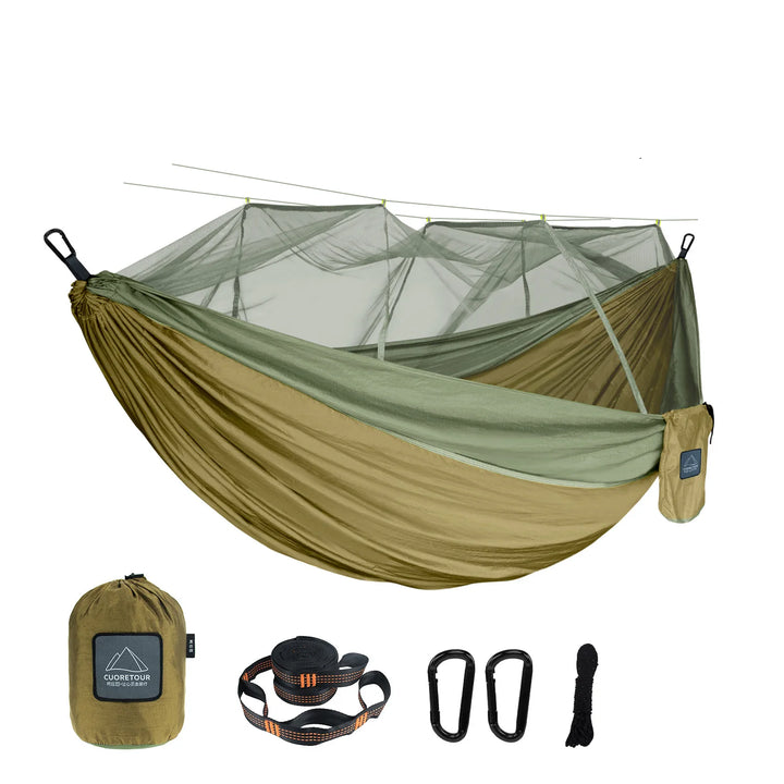 Portable Nylon Hammock Mosquito Net Single Double Camping Travel
