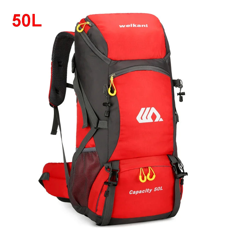 50L Waterproof Travel Hiking Camping Backpack Mountaineering Outdoor Rucksack